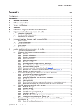 ISO 5725-2:2019 - Exactitude (justesse et fidélité) des résultats et méthodes de mesure — Partie 2: Méthode de base pour la détermination de la répétabilité et de la reproductibilité d'une méthode de mesure normalisée
Released:3/17/2020 - Page 3 preview