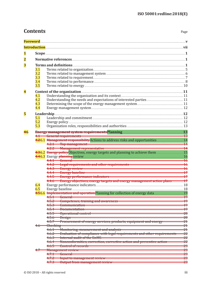 REDLINE ISO 50001:2018 - Energy management systems — Requirements with guidance for use
Released:8/20/2018