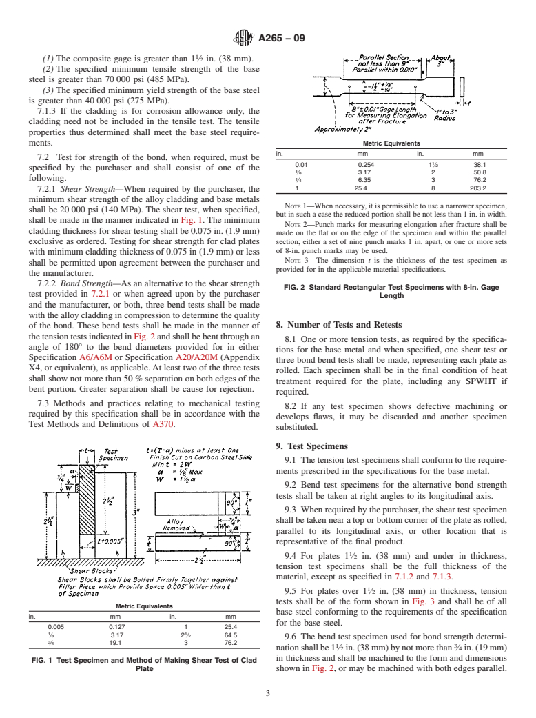 ASTM A265-09 - Standard Specification for Nickel and Nickel-Base Alloy-Clad Steel Plate