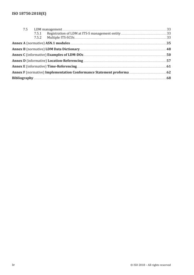 ISO 18750:2018 ISO 18750:2018 - Intelligent transport systems -- Co-operative ITS -- Local dynamic map - Page 4 preview