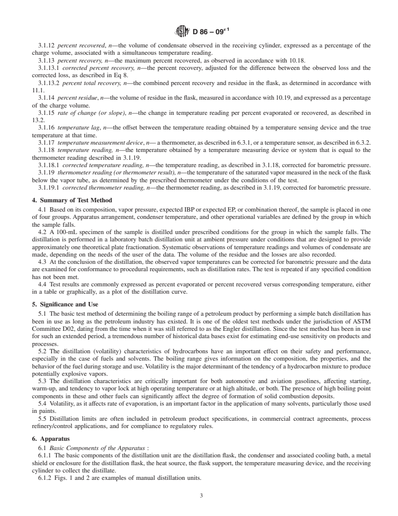 REDLINE ASTM D86-09e1 - Standard Test Method for Distillation of Petroleum Products at Atmospheric Pressure