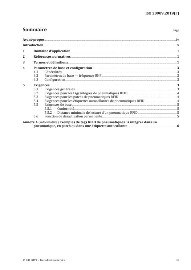 ISO 20909:2019 - Tags d’identification de pneumatiques par radiofréquence (RFID)