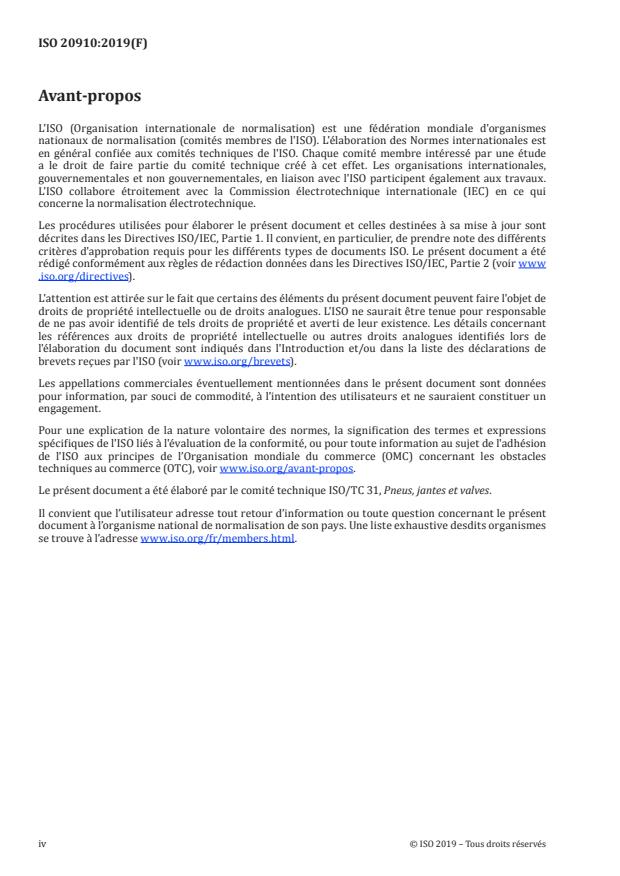 ISO 20910:2019 ISO 20910:2019 - Codage de tags d’identification des pneumatiques par radio fréquence (RFID) - Page 4 preview