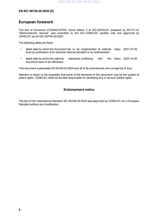 EN IEC 60749-20:2020 EN IEC 60749-20:2020 - Page 4 preview
