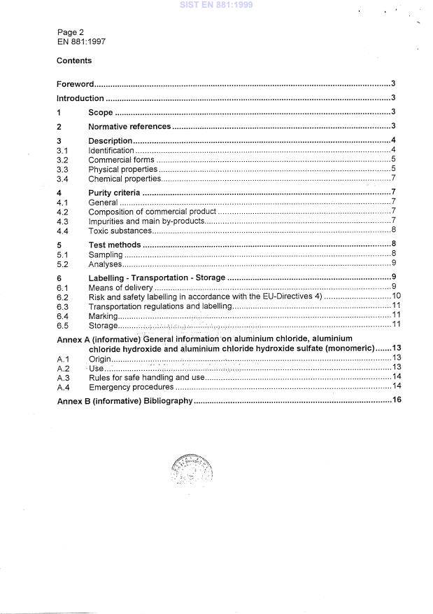 EN 881:1997 EN 881:1999 - Page 4 preview