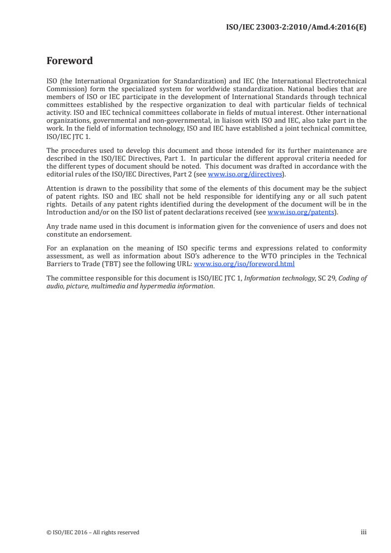 ISO/IEC 23003-2:2010/Amd 4:2016 - Information technology — MPEG audio technologies — Part 2: Spatial Audio Object Coding (SAOC) — Amendment 4: SAOC Conformance
Released:10/31/2016