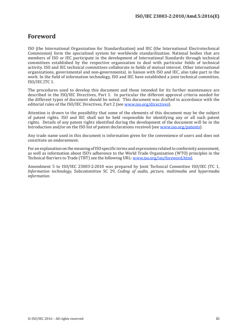 ISO/IEC 23003-2:2010/Amd 5:2016 ISO/IEC 23003-2:2010/Amd 5:2016 - Information technology — MPEG audio technologies — Part 2: Spatial Audio Object Coding (SAOC) — Amendment 5: SAOC Reference Software
Released:10/31/2016