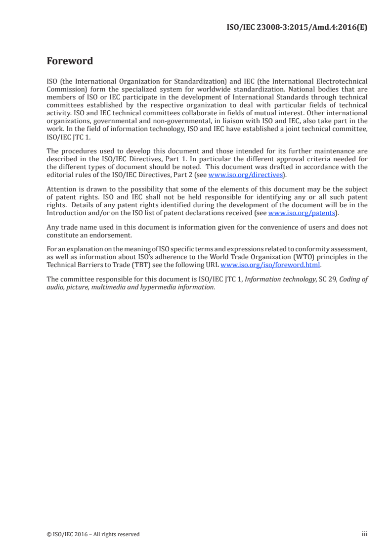 ISO/IEC 23008-3:2015/Amd 4:2016 - Information technology — High efficiency coding and media delivery in heterogeneous environments — Part 3: 3D audio — Amendment 4: Carriage of system data
Released:11/1/2016
