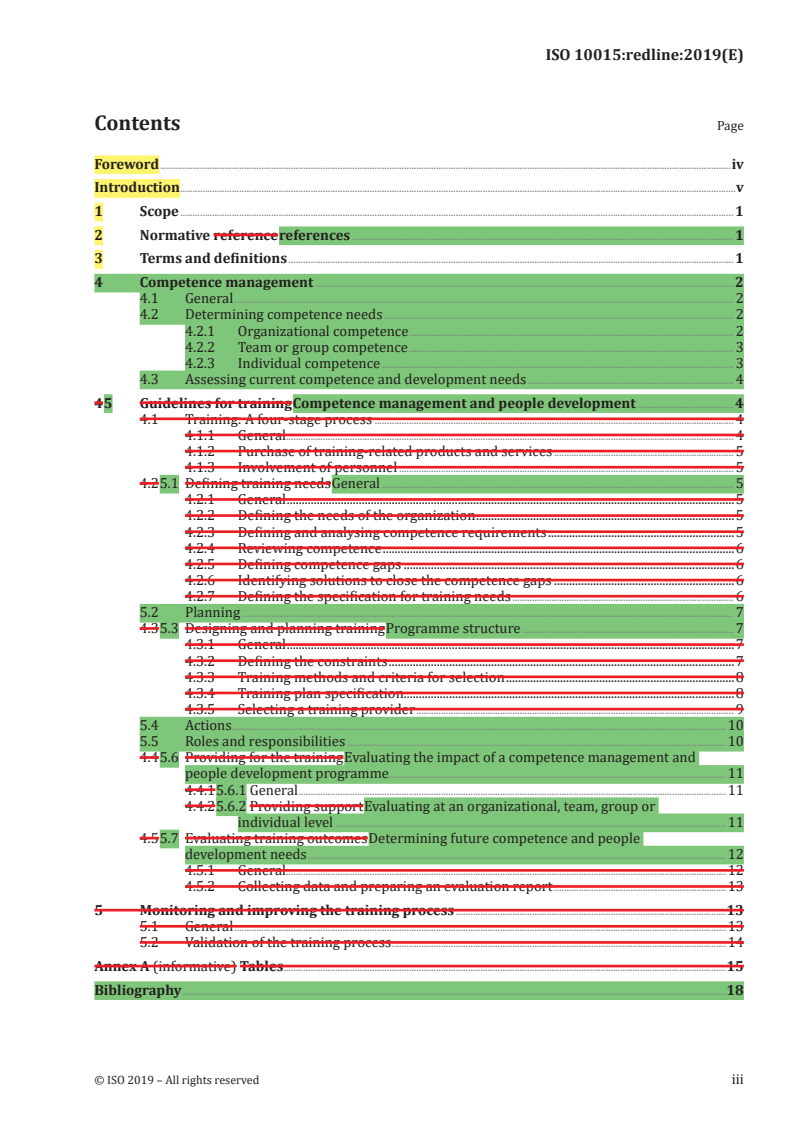 REDLINE ISO 10015:2019 - Quality management — Guidelines for competence management and people development
Released:12/17/2019