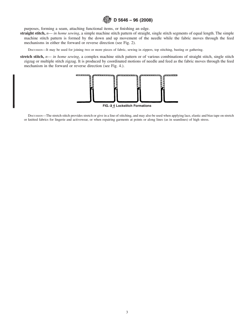 REDLINE ASTM D5646-96(2008) - Standard Terminology of  Basic Sewing Machine Stitches for Home Use