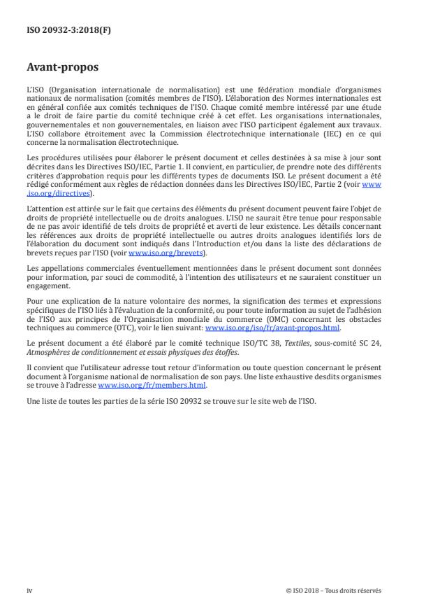 ISO 20932-3:2018 ISO 20932-3:2018 - Textiles -- Détermination de l'élasticité des étoffes - Page 4 preview