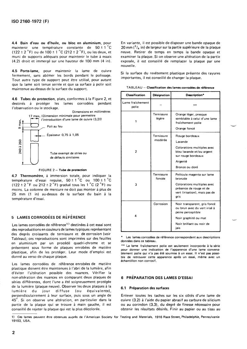 ISO 2160:1972 ISO 2160:1972 - Petroleum products — Corrosiveness to copper — Copper strip test
Released:11/1/1972 - Page 4 preview