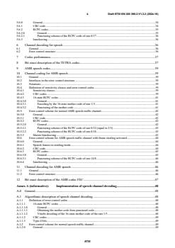 SIST EN 300 395-2 V1.3.3:2025 ETSI EN 300 395-2 V1.3.2 (2024-10) - TETRA and Critical Communications Evolution (TCCE); Speech codec for full-rate traffic channel; Part 2: TETRA codec - Page 4 preview