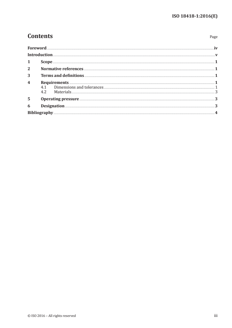 ISO 18418-1:2016 - Gasoline engines — Medium pressure liquid fuel supply connections — Part 1: 60° female cone connectors
Released:11/21/2016