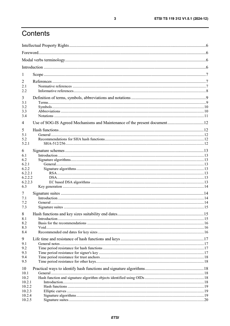 ETSI TS 119 312 V1.5.1 (2024-12) - Electronic Signatures and Trust Infrastructures (ESI); Cryptographic Suites