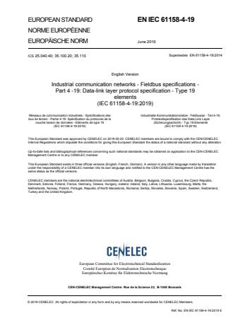 EN IEC 61158-4-19:2019 - BARVE. Brez vodnega pretiska (na IEC standardu se pretisk prestavi na sredino strani)