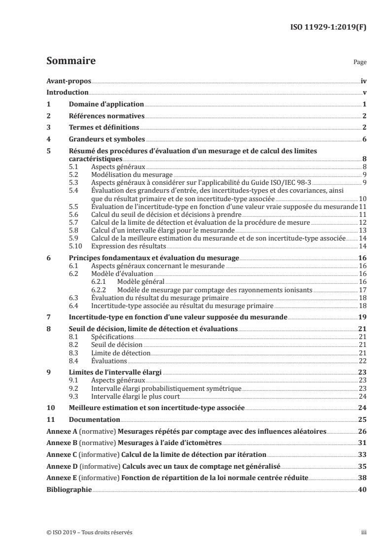 ISO 11929-1:2019 - Détermination des limites caractéristiques (seuil de décision, limite de détection et extrémités de l'intervalle élargi) pour mesurages de rayonnements ionisants — Principes fondamentaux et applications — Partie 1: Applications élémentaires
Released:6/12/2020