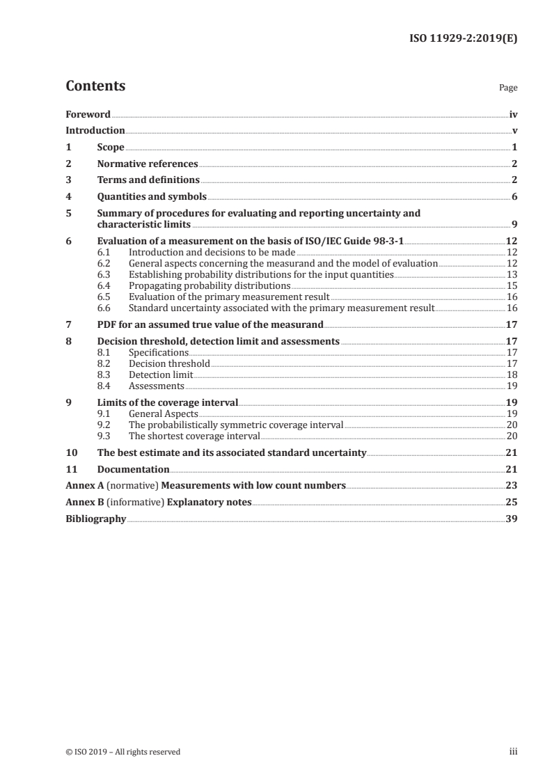 ISO 11929-2:2019 - Determination of the characteristic limits (decision threshold, detection limit and limits of the coverage interval) for measurements of ionizing radiation — Fundamentals and application — Part 2: Advanced applications
Released:2/13/2019