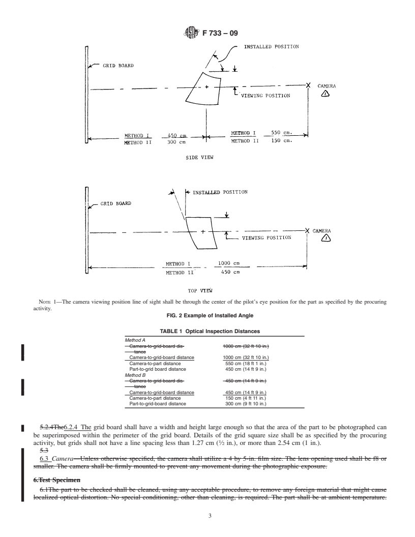 REDLINE ASTM F733-09 - Standard Practice for Optical Distortion and Deviation of Transparent Parts Using the Double-Exposure Method