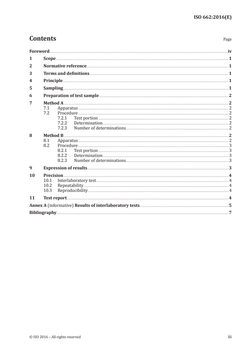 ISO 662:2016 - Animal and vegetable fats and oils — Determination of moisture and volatile matter content
Released:4/15/2016