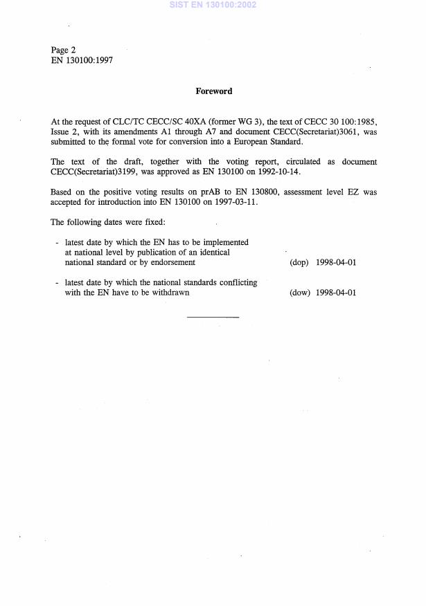 EN 130100:1997 EN 130100:2002 - Page 4 preview