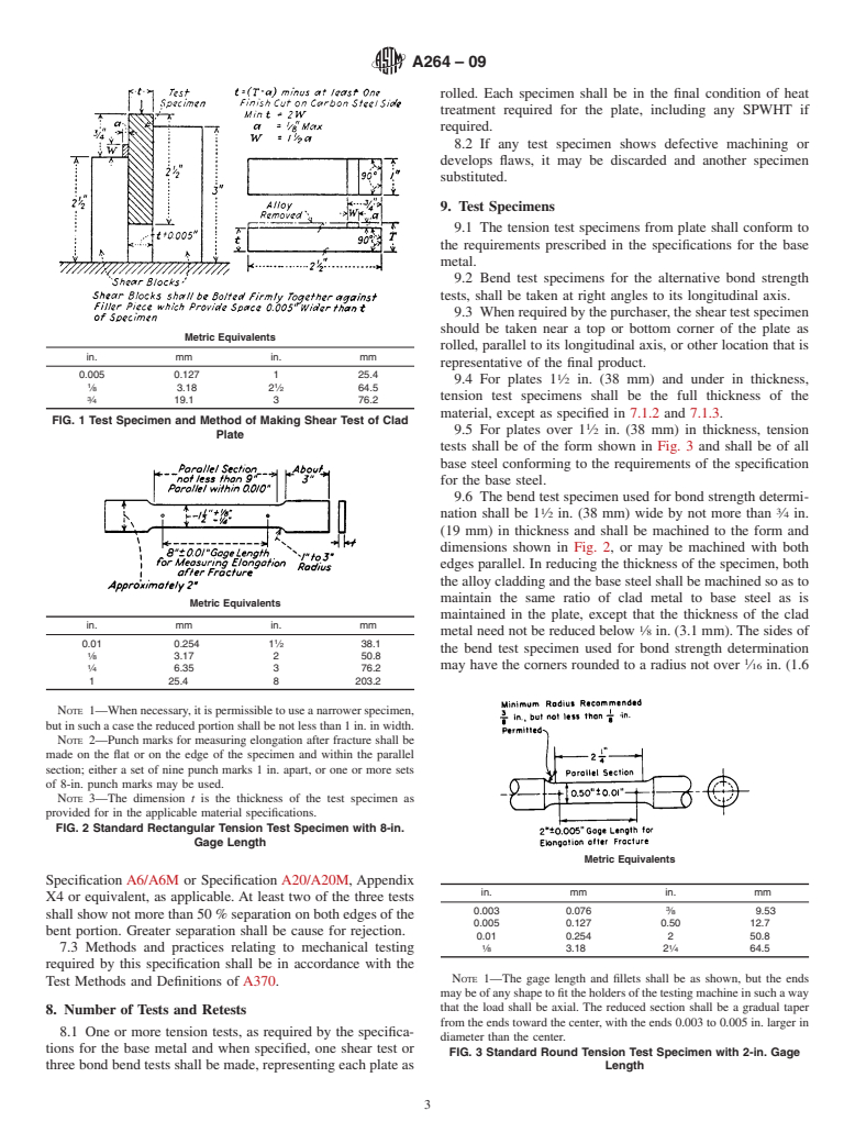 ASTM A264-09 - Specification for Stainless Chromium-Nickel Steel-Clad Plate