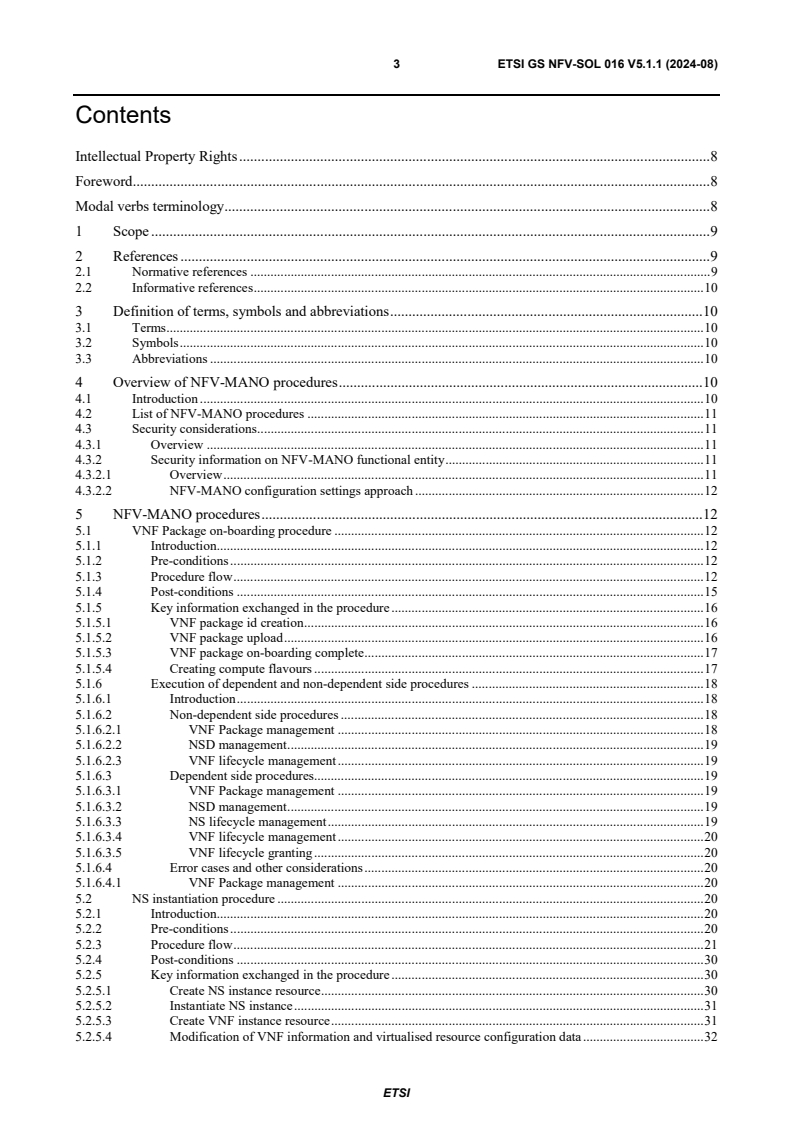 ETSI GS NFV-SOL 016 V5.1.1 (2024-08) - Network Functions Virtualisation (NFV) Release 5; Protocols and Data Models; NFV-MANO procedures specification