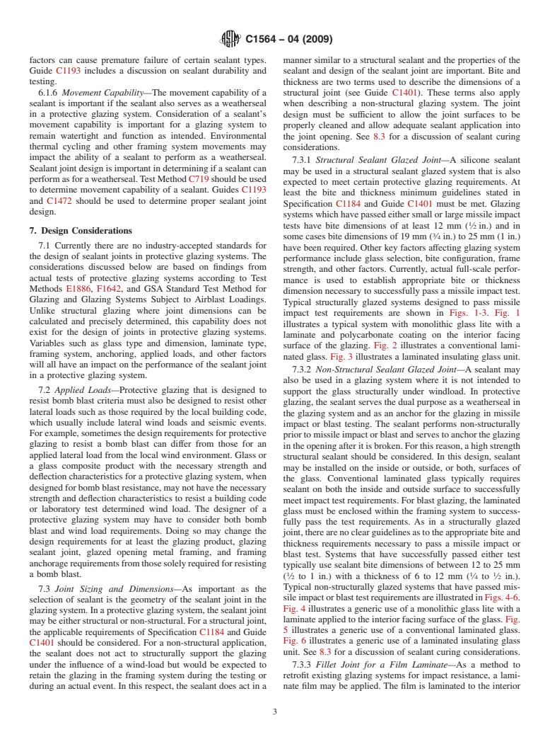 ASTM C1564-04(2009) - Standard Guide for Use of Silicone Sealants for Protective Glazing Systems