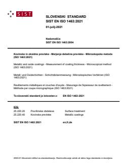 EN ISO 1463:2021 - Page 1 preview