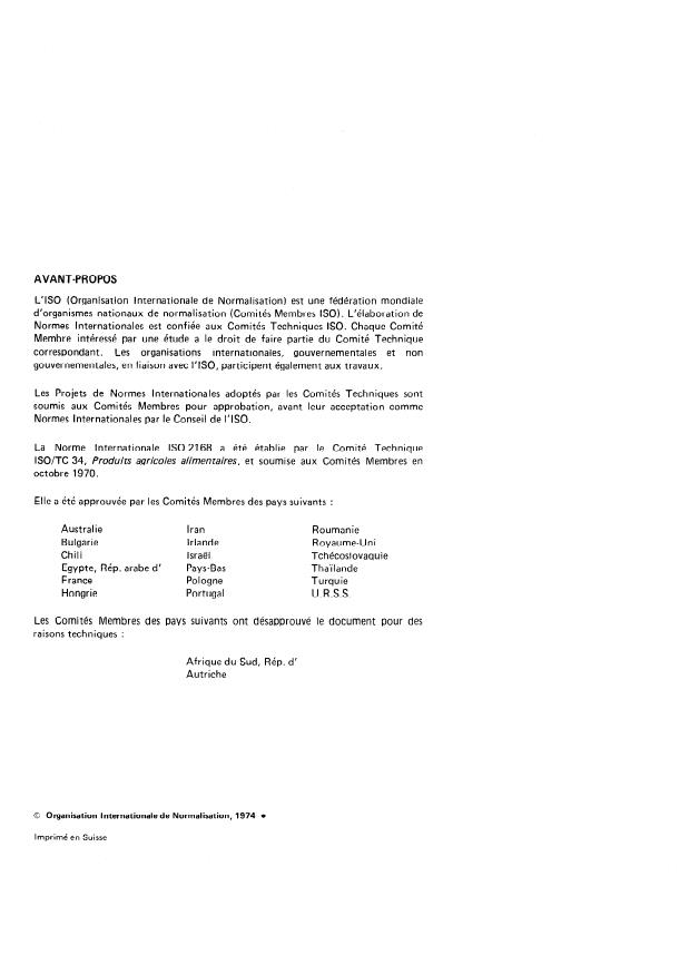 SIST ISO 2168:1996 ISO 2168:1974 - Raisins de table -- Guide pour l'entreposage réfrigéré - Page 2 preview