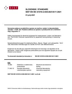 EN IEC 61010-2-030:2021/A11:2021 - Page 1 preview