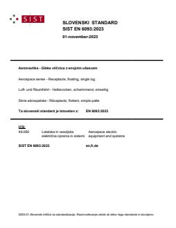 EN 6093:2023 - Page 1 preview