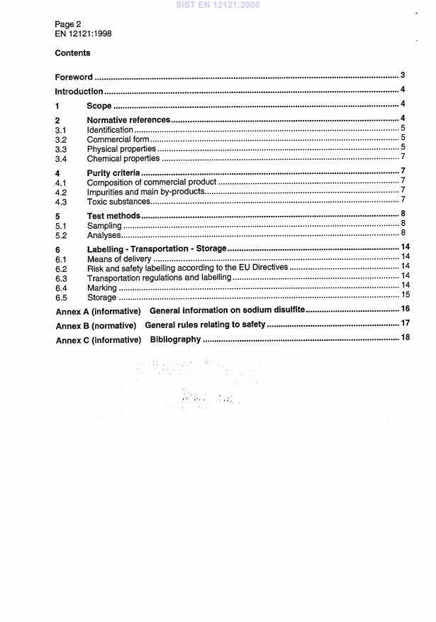 EN 12121:1998 EN 12121:2000 - Page 4 preview