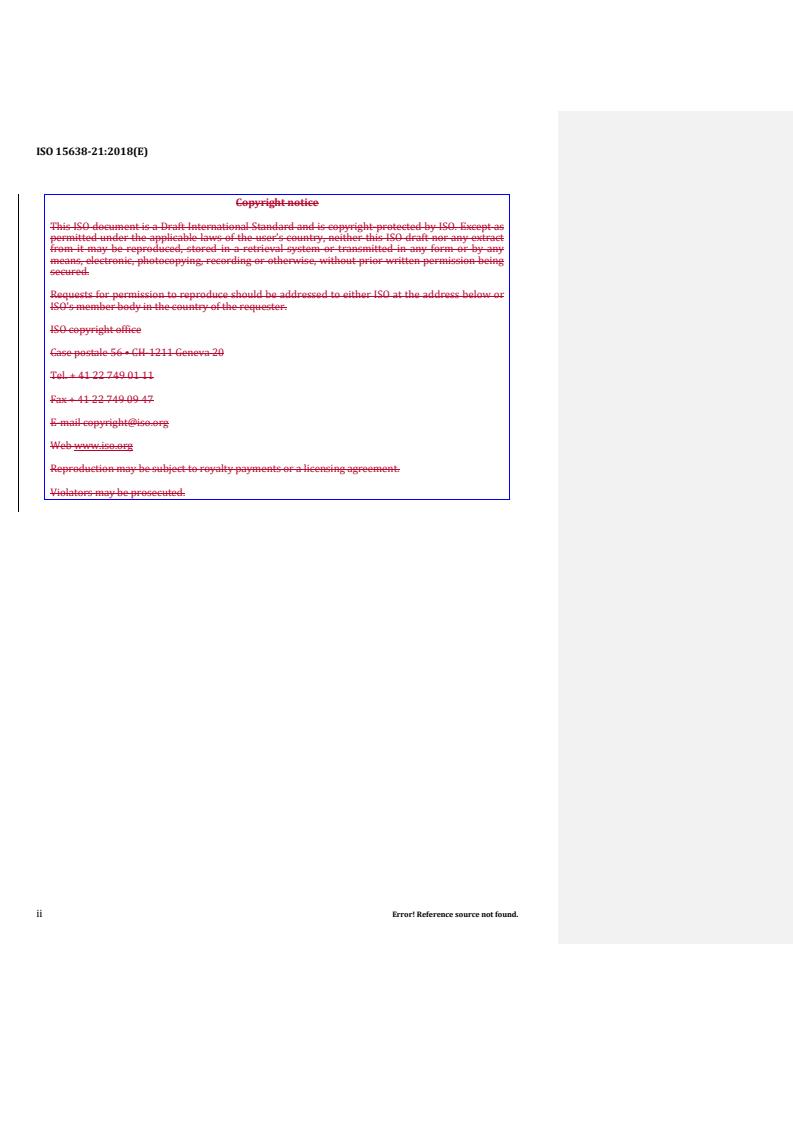 ISO 15638-21:2018 REDLINE ISO 15638-21:2018 - Intelligent transport systems — Framework for cooperative telematics applications for regulated commercial freight vehicles (TARV) — Part 21: Monitoring of regulated vehicles using roadside sensors and data collected from the vehicle for enforcement and other purposes
Released:6/15/2018 - Page 2 preview