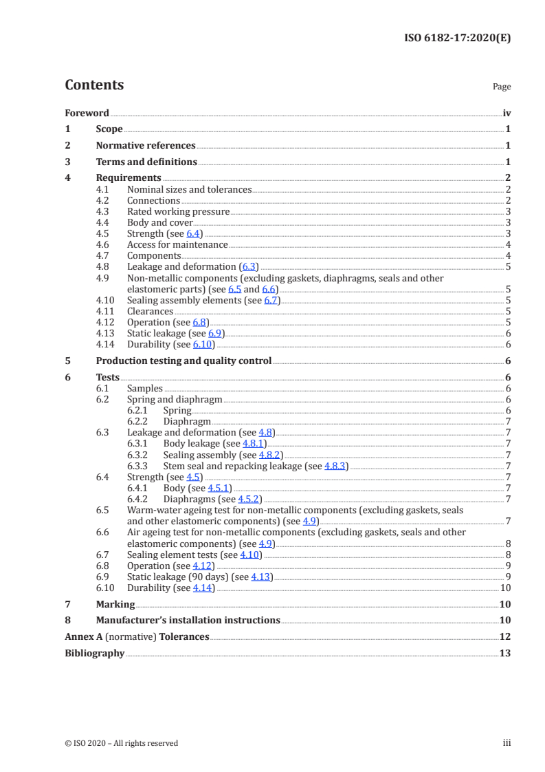 ISO 6182-17:2020 ISO 6182-17:2020 - Fire protection — Automatic sprinkler systems — Part 17: Requirements and test methods for pressure reducing valves
Released:7/21/2020
