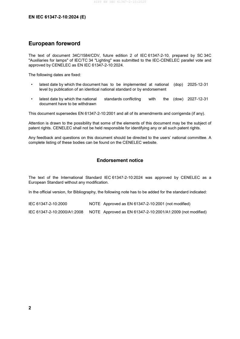 SIST EN IEC 61347-2-10:2025 SIST EN IEC 61347-2-10:2025 - Page 4 preview