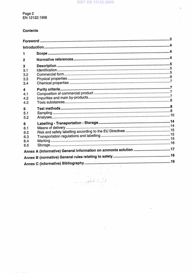 EN 12122:1998 EN 12122:2000 - Page 4 preview