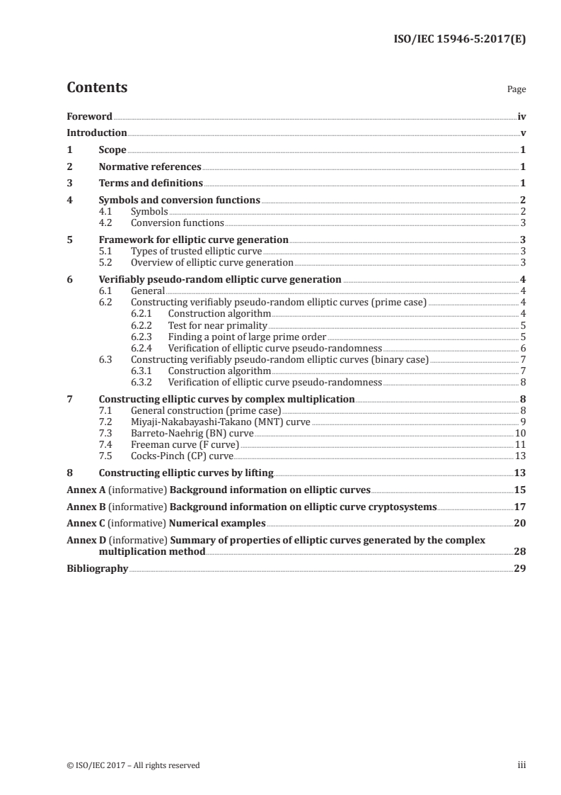 ISO/IEC 15946-5:2017 - Information technology — Security techniques — Cryptographic techniques based on elliptic curves — Part 5: Elliptic curve generation
Released:8/11/2017