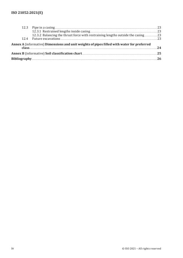 ISO 21052:2021 ISO 21052:2021 - Restrained joint systems for ductile iron pipelines -- Calculation rules for lengths to be restrained - Page 4 preview