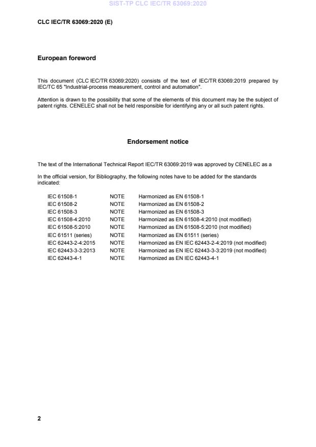 CLC IEC/TR 63069:2020 TP CLC IEC/TR 63069:2020 - BARVE - Page 4 preview