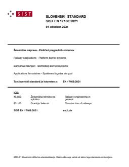 EN 17168:2021 - Page 1 preview