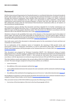 ISO 10113:2020 ISO 10113:2020 - Metallic materials — Sheet and strip — Determination of plastic strain ratio
Released:11/24/2020 - Page 4 preview