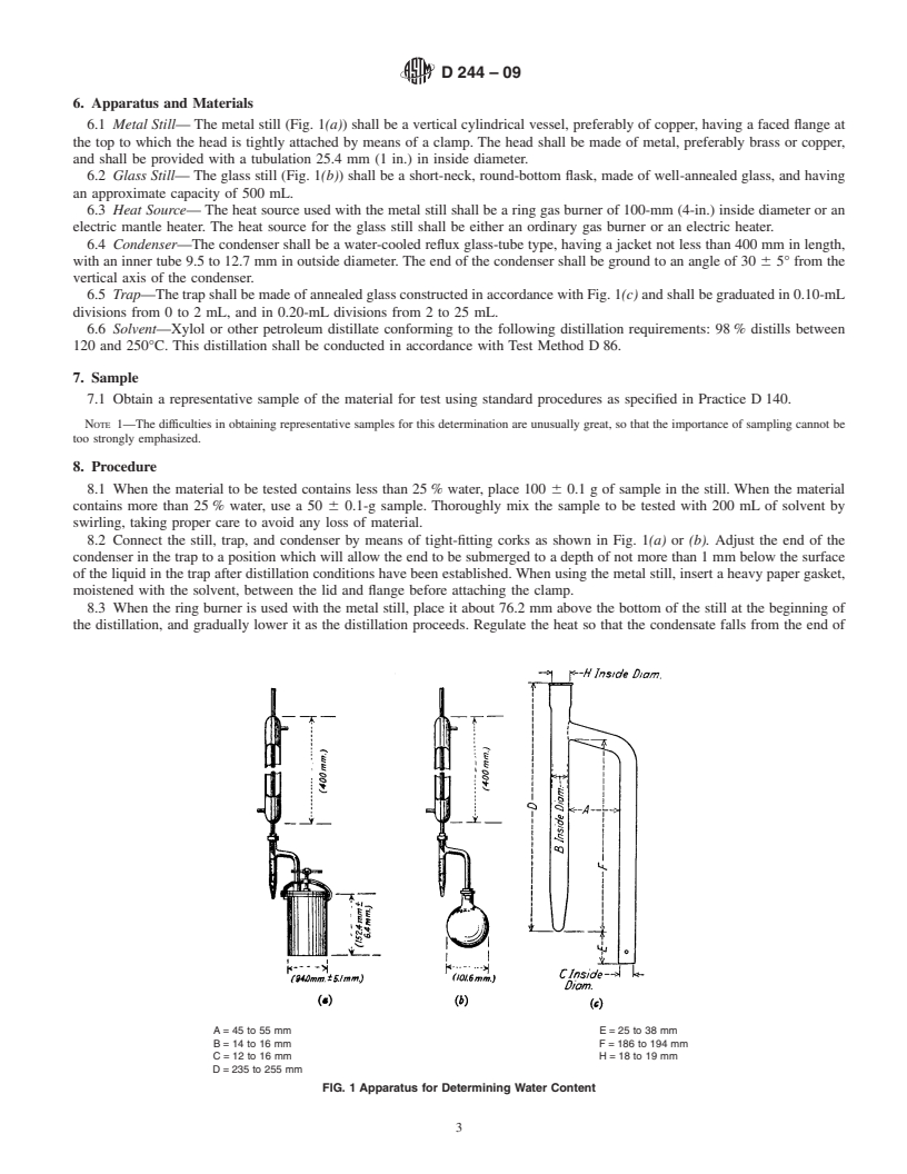 REDLINE ASTM D244-09 - Standard Test Methods and Practices for Emulsified Asphalts