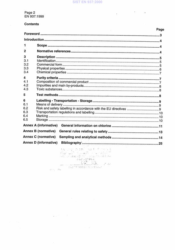 EN 937:1999 EN 937:2000 - Page 4 preview