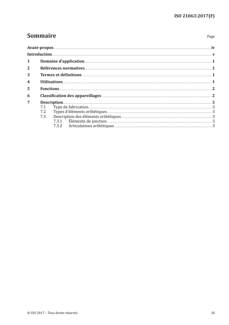 ISO 21063:2017 - Prothèses et orthèses — Orthèses souples — Utilisations, fonctions, classification et description
Released:8/16/2017