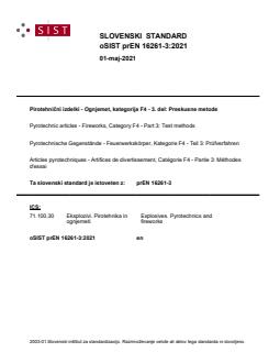 prEN 16261-3:2021 - Page 1 preview