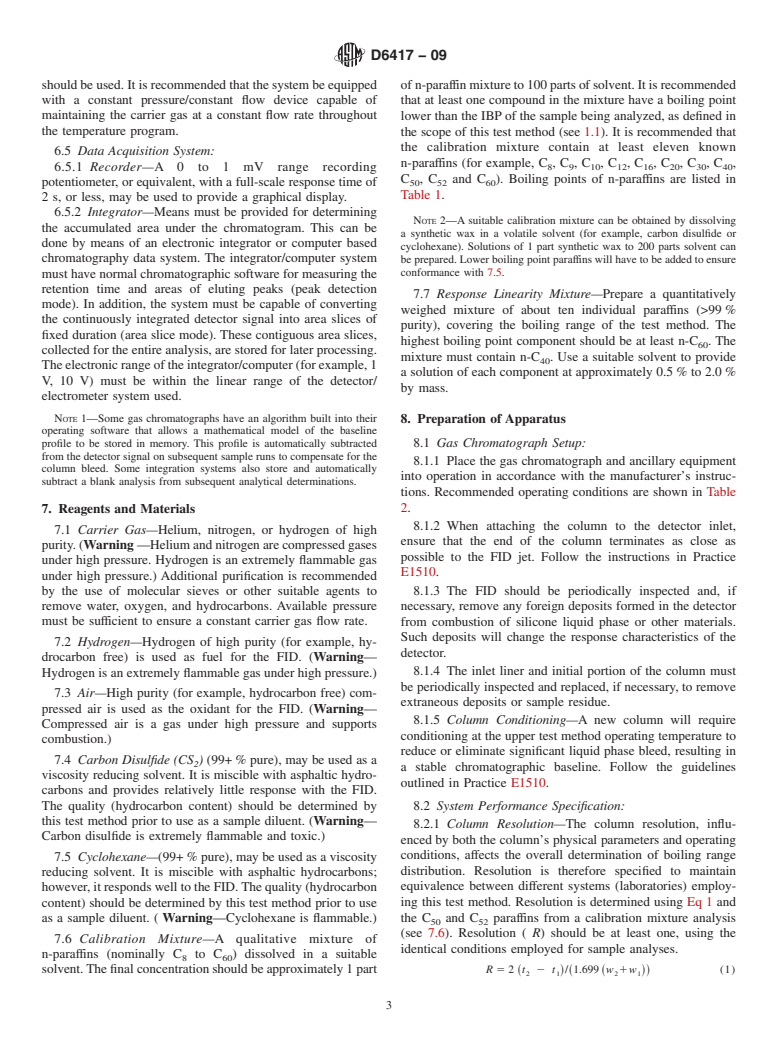 ASTM D6417-09 - Standard Test Method for Estimation of Engine Oil Volatility by Capillary Gas Chromatography