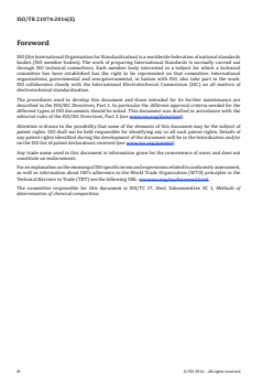 ISO/TR 21074:2016 - Application of ISO 5725 for the determination of repeatability and reproducibility of precision tests performed in standardization work for chemical analysis of steel
Released:10/24/2016 - Page 4 preview