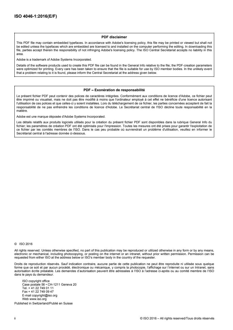 SIST ISO 4046-1:2016 ISO 4046-1:2016 - Page 2 preview