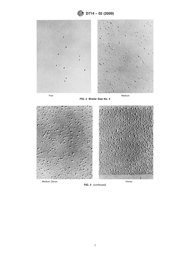 ASTM D714-02(2009) - Standard Test Method for Evaluating Degree of Blistering of Paints